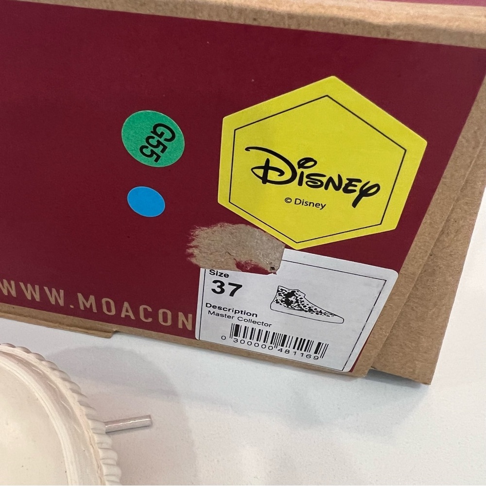 New Moa Concepts High Top Disney Sneakers Sz 37 / W6.5 / M5 Shoes Mickey Mouse - Picture 9 of 9
